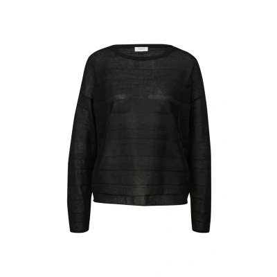 Abbildung von s.Oliver MIT Musterstruktur Strickpullover, Damen, Größe: 34, Schwarz