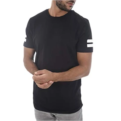 Abbildung von Jack &amp; Jones Jcoboro CREW NECK SLIM FIT Tshirt print black, Herren, Größe: Large, Black