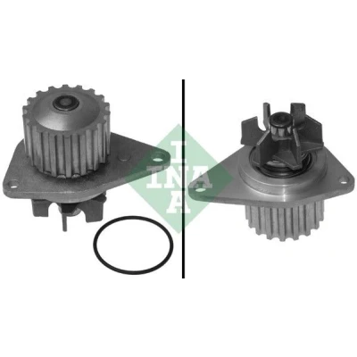 Abbildung von INA 538 0068 10 Wasserpumpe 18 für Zahnriementrieb PEUGEOT: 207 Hatchback, 206 Hatchback
