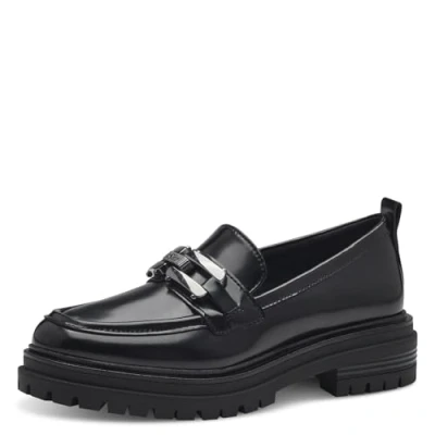 Abbildung von s.Oliver Damen Loafer ohne Absatz Vegan Elegant, Schwarz (Black), 37 EU