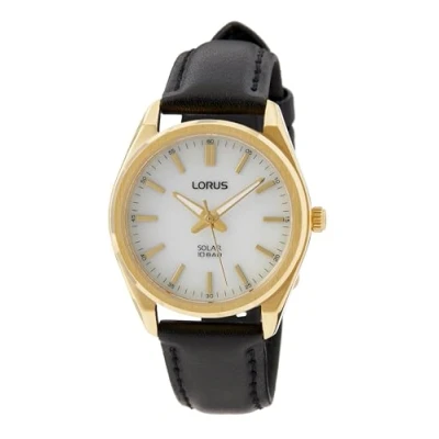 Abbildung von Lorus Damen Analog Quarz Uhr mit Leder Armband RY518AX9