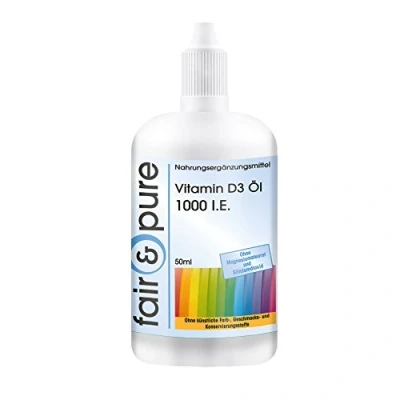 Abbildung von Fair &amp; Pure® Vitamin D3 Öl 1000 I.E. pro Tropfen 50ml hochdosiert