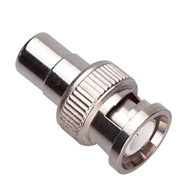 Abbildung von BNC Stecker auf RCA Buchse zu Phono Adapter CCTV Coax Coaxial Kupplung Verbinder Kompatibel mit Sicherheit Kamera/Surveillance Systems DVRs Cameras Switchers TV Kabel Vernickelt