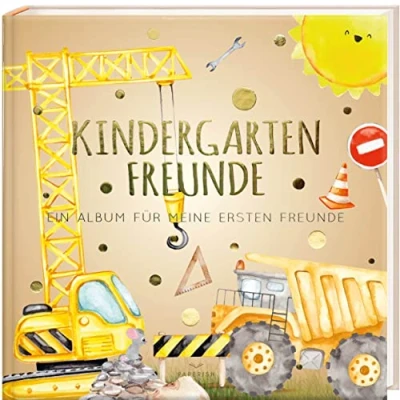 Abbildung von Kindergartenfreunde BAUSTELLE: ein Album für meine ersten Freunde (Freundebuch Kindergarten 3 Jahre) PAPERISH®
