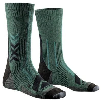 Abbildung von X Socks Hike Perform Merino Crew Wandersocke Grün Mann Grösse 39 41