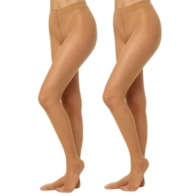 Abbildung von Nur die 2er Pack Fit in Form 40 DEN starke Stützwirkung Große Größen semi blickdichte Fein Strumpfhose seidig mattee Optik entlastet BeineKomfortbund Damen