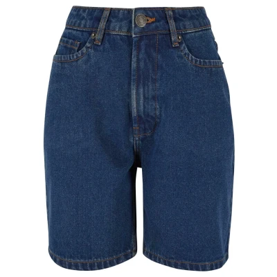 Abbildung von Urban Classics Bermuda Jeans Shorts, Damen, Größe: Medium, Mid indigo washed