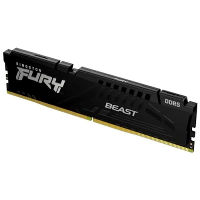 Abbildung von Kingston FURY Beast 16GB 6000MT/s DDR5 CL30 DIMM Schwarz Desktop Gaming Speicher Einzelnes Modul KF560C30BBE 16