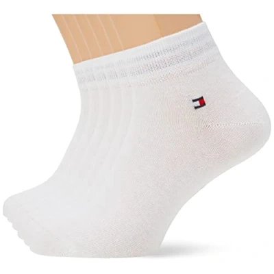 Abbildung von Tommy Hilfiger Herren Quarter 6 Pack, Weiß, 43 46