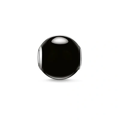 Abbildung von Thomas Sabo Unisex Bead Obsidian schwarz Karma Beads 925 Sterling Silber K0002 023 11