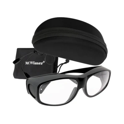 Abbildung von MCWlaser CO2 Laser Schutzbrille 10600nm 9000 11000nm OD5+ Laserschutzbrille Absorptionstyp Brille Für Lasergravur Cutting Schönheitsbehandlung Instrument