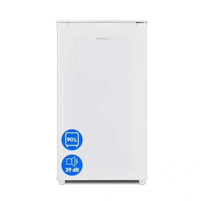 Abbildung von MEDION Kühlschrank mit Eiswürfelfach (90L Gesamt Nutzinhalt 80L Kühlteil 10L Eiswürfelfach, transparente Gemüseschublade, freistehend, wechselbarer Türanschlag, höhenverstellbare Füße, MD37690)