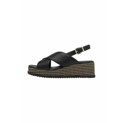 Abbildung von Tamaris Plateausandalette, Damen, Größe: 36, Black Schuhe