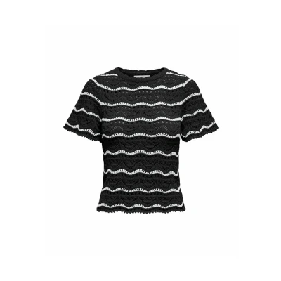 Abbildung von ONLY Onlannasofia Tshirt print, Damen, Größe: Medium, Black