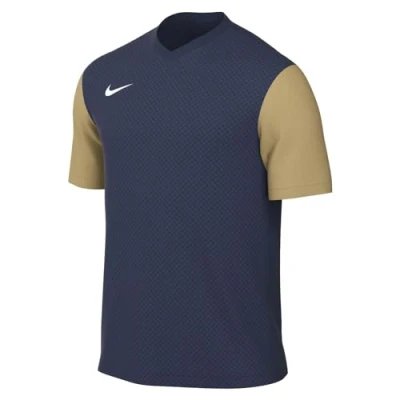 Abbildung von NIKE DH8035 411 M NK DF Tiempo PREM II JSY SS T Shirt Herren Midnight Navy/Jersey Gold/White Größe XXL