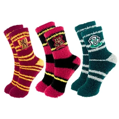 Abbildung von Harry Potter Socken, Hogwarts Gryffindor Slytherin Design, 3er Pack, Hausschuhsocken Erwachsene, Geschenke, Einheitsgröße EU 36 bis 40, Mehrfarbig, 2200008099