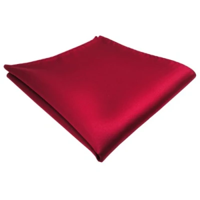 Abbildung von TigerTie Designer Einstecktuch in rot karminrot einfarbig uni