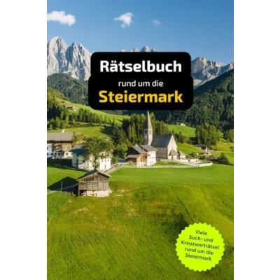 Abbildung von Rätselbuch rund um die Steiermark: Tolles Geschenk für Steiermark Kenner. Worträtsel und knifflige Herausforderungen in einem Kreuzworträtselheft.