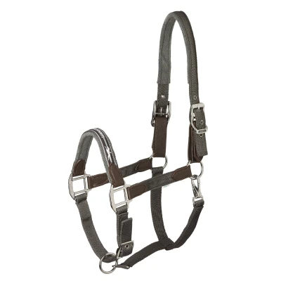 Abbildung von Schockemöhle Halfter Memphis Safety Nylon Anthra Warmblut