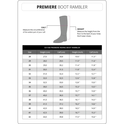 Abbildung von Premiere Reitstiefel Rambler Schwarz 40