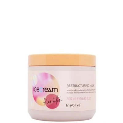 Abbildung von Inebrya Ice Cream Keratin Restructuring Mask. Umstrukturierende Haarmaske, 500 ml