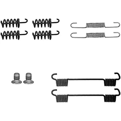 Abbildung von HELLA 8DZ 355 202 111 Zubehörsatz, Feststellbremsbacken MERCEDES BENZ: E Class Saloon, CLK Coupe, C Saloon