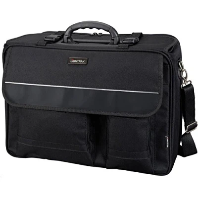 Abbildung von Lightpak Koffer 46008 The Flight Pilotenkoffer, aus Polyester, Schwarz 45 x 34 20 cm, 11,5 liters 10100194