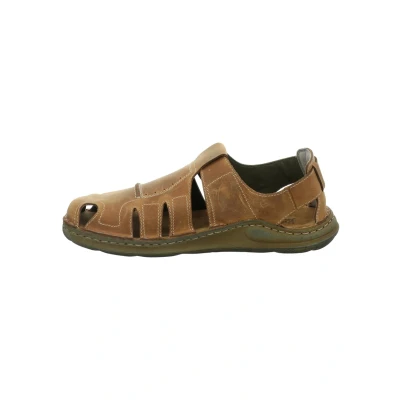 Abbildung von Josef Seibel Herren Sandaletten Maverick 01, Männer Sandalen,Weite G (Normal),offene Schuhe,Sommersandalen,t spange,Castagne,41 EU