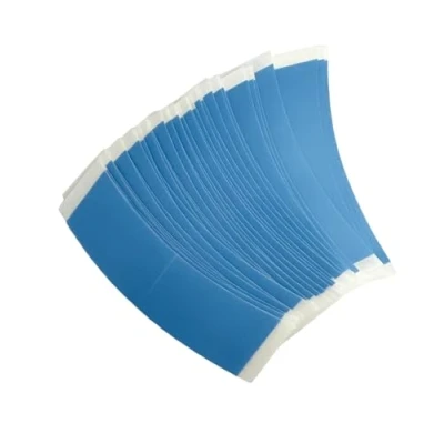 Abbildung von LUTTMANN® Lace Front Blue Liner C Contour Haarsystem Derma Tec Hold Tape Klebestreifen Winkel 36 Stück, für sämtliche Haarteile, Perücken &amp; Haarsysteme