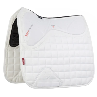 Abbildung von LeMieux Schabracke X Grip Twin Square Dressur Weiß L (Full)