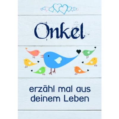 Abbildung von Onkel, erzähl mal aus deinem Leben: Liebevolles Geschenk Buch mit 140 Fragen zum Ausfüllen &quot;Onkel doch mal!&quot;