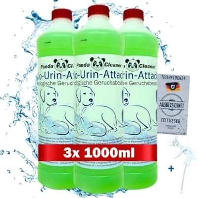 Abbildung von PandaCleaner Bio Urin Attacke Katzengeruchsentferner 3000ml Konzentrat Anti Katzenurin Biologische Geruchsbeseitigung von Tiergerüchen Mittel gegen Uringeruch
