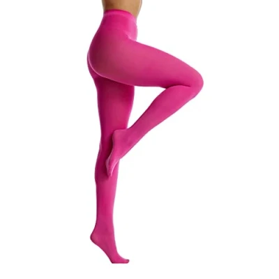 Abbildung von Frola Nur die Damen Strumpfhose 80 Den Blickdicht Microfaser Weich Damenstrumpfhose Fuchsia Fedora, L XL