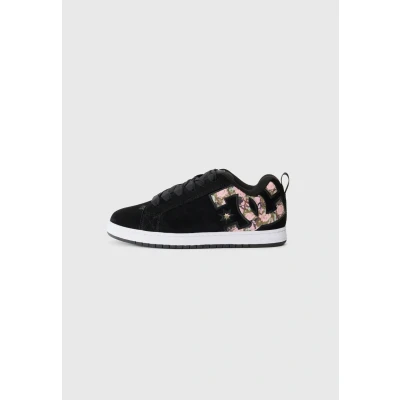 Abbildung von DC Shoes Court Graffik Unisex Skateschuh, Größe: 42.5, Black Veloursleder