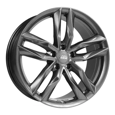 Abbildung von MAM 5 loch 19Zoll 114.3mm Alufelge RS3 Palladium lackiert MAMRS385195114345PP Felge
