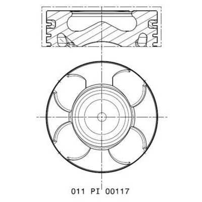 Abbildung von Kolben MAHLE 011 PI 00117 000