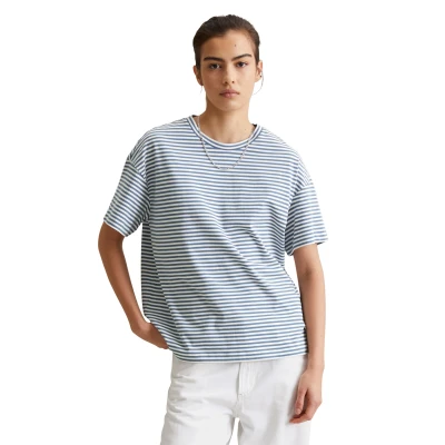 Abbildung von Marc O&#039;Polo Denim Shortsleeve Tshirt print, Damen, Größe: Large, Medium blue