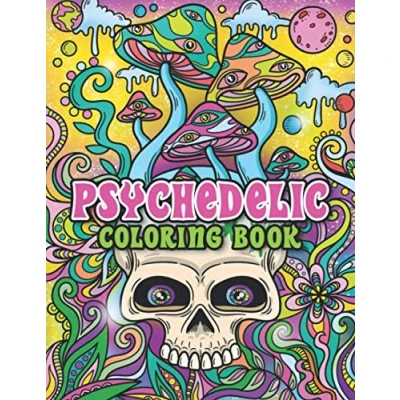 Abbildung von Psychedelic Coloring Book: Trippy Pages for Adult Stoner, Hippy and Pothead