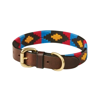 Abbildung von Weatherbeeta Dog Collar Polo Cowdray/Brown/Pink/Blue/Yellow S