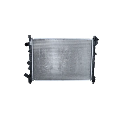 Abbildung von NRF 58943 Kühler, Motorkühlung Aluminium 560 396 18 mit Anbauteilen Kühlrippen gelötet RENAULT: ESPACE 3, LAGUNA 1