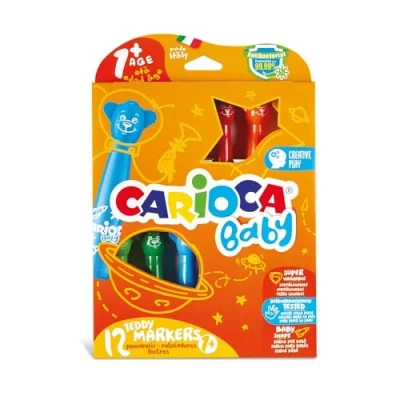 Abbildung von Carioca C4742816 42816 Marker Teddy Bear, Sortiert, 1 unità (Confezione da 12)