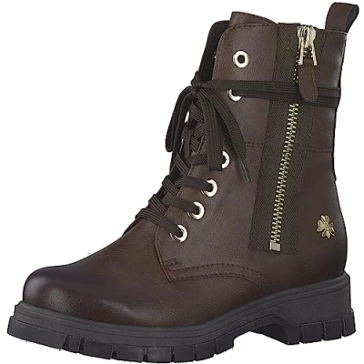 Abbildung von MARCO TOZZI by Guido Maria Kretschmer Damen Stiefeletten zum Schnüren Winter, Braun (Chestnut), 40