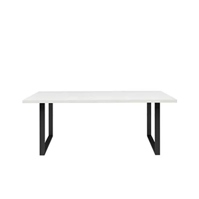 Abbildung von FORTE TABLES Tisch nicht ausziehbar Holzwerkstoff, Weiß, 180 x 74.7 90 cm