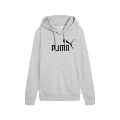 Abbildung von Puma LOGO Hoodie Kapuzenpullover, Damen, Größe: 3XL, Light gray heather