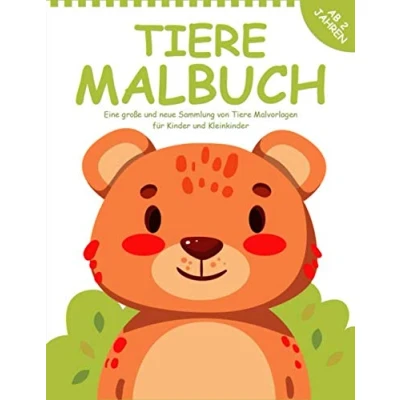 Abbildung von Tiere Malbuch ab 2 Jahren: 55 Malvorlagen für kinder Jahren Geschenke Mädchen und Jungen Tierbuch Jahre