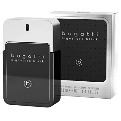 Abbildung von bugatti signature black Parfüm Herren 100ml I frisches Eau de Toilette für jedes Alter mit orientalisch würzigem Duft zu jedem Anlass und Gelegenheit Parfum urban, elegant, intensiv