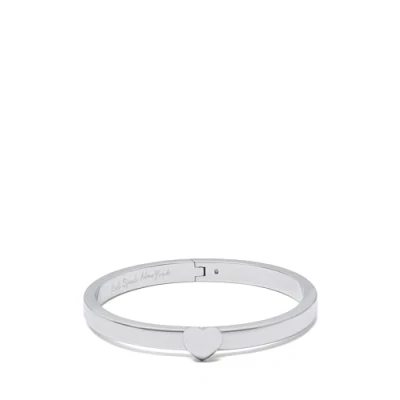 Abbildung von kate spade new york Heart YOU Hinged Bangle Armband silvercoloured, Damen, Größe: One Size, Silver coloured