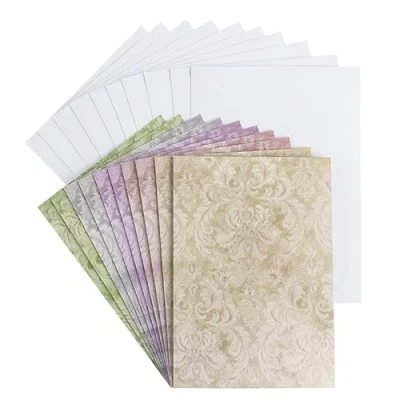 Abbildung von Ideen mit Herz Grußkarten Set Umschlägen 10 Motiv Karten blanko bunt neutral ideal für Glückwünsche zum Geburtstag, Hochzeit,uvm. Din B6 (Ornamentik 1)