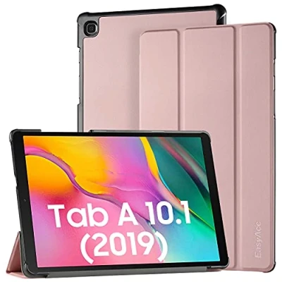 Abbildung von EasyAcc Hülle Kompatibel mit Samsung Galaxy Tab A 10.1 2019 T510 T515 Ultra Dünn Standfunktion Slim PU Leder Schutzhülle