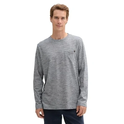 Abbildung von TOM Tailor Langarmshirt, Herren, Größe: XL, Grau